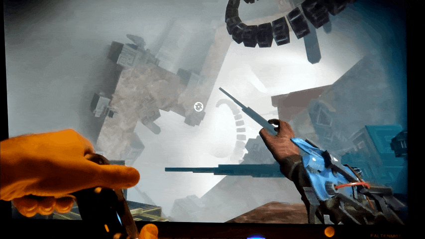 Crosshair, hero device, and controller feedback Break working together to create a cohesive, tactile experience.